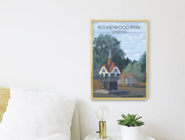 Roundwood Park London Travel Poster