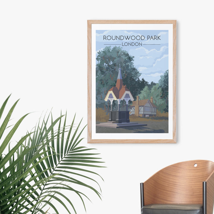 Roundwood Park London Travel Poster