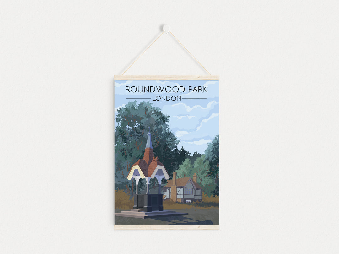 Roundwood Park London Travel Poster