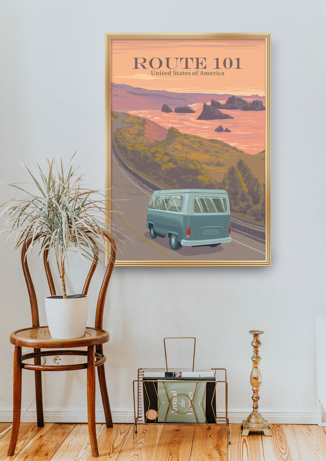 Route 101 USA Travel Poster