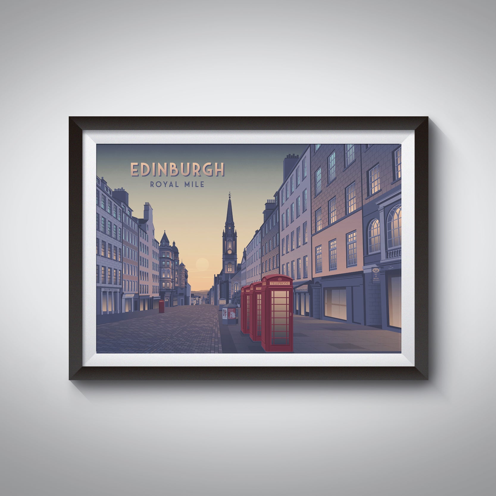 Edinburgh Royal Mile Travel Poster