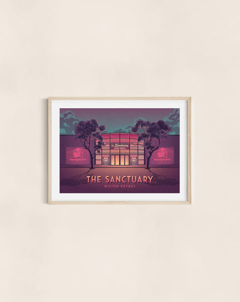 Sanctuary Nightclub Milton Keynes Travel Poster
