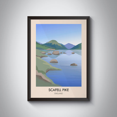 Scafell Pike Modern Travel Poster