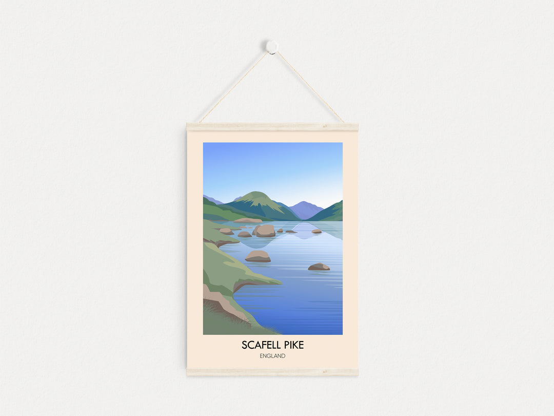 Scafell Pike Modern Travel Poster