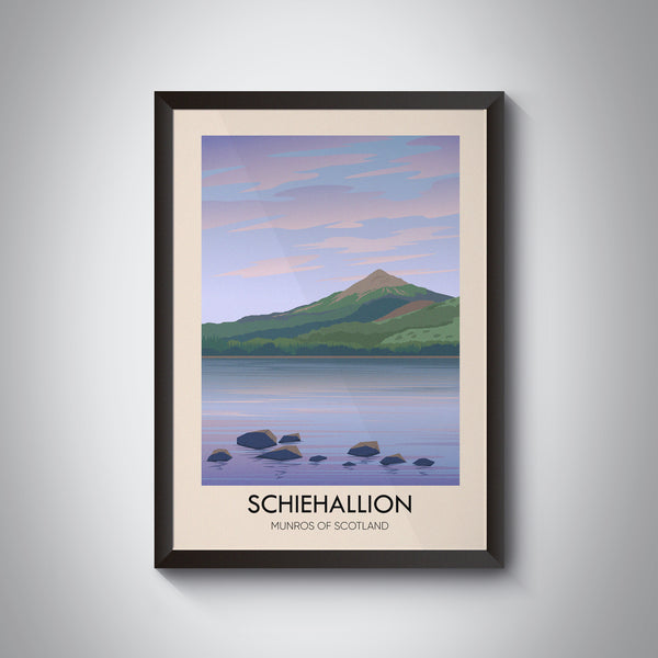 Schiehallion Munros Of Scotland Travel Poster
