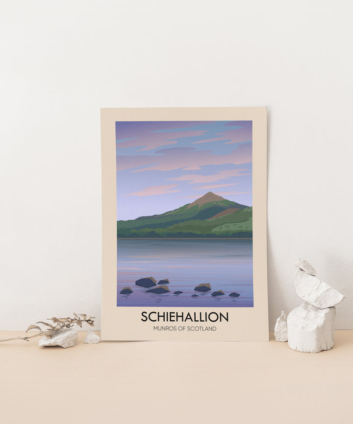 Schiehallion Munros Of Scotland Travel Poster