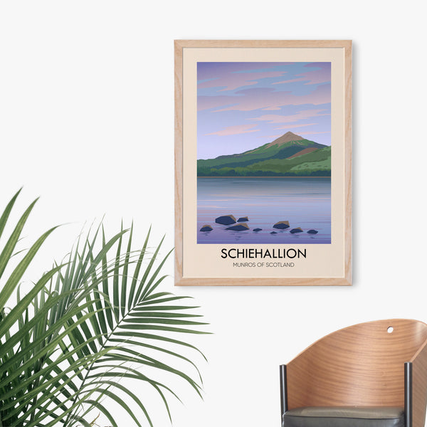 Schiehallion Munros Of Scotland Travel Poster