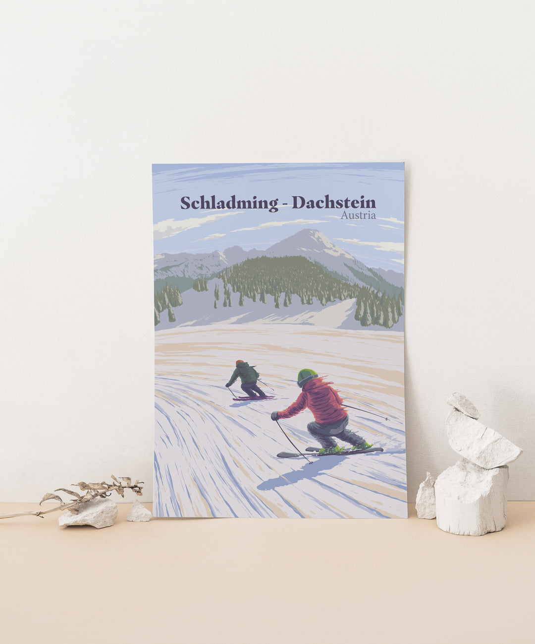 Schladming-Dachstein Austria Ski Resort Travel Poster