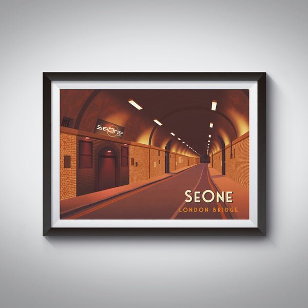 SeOne Nightclub London Travel Poster