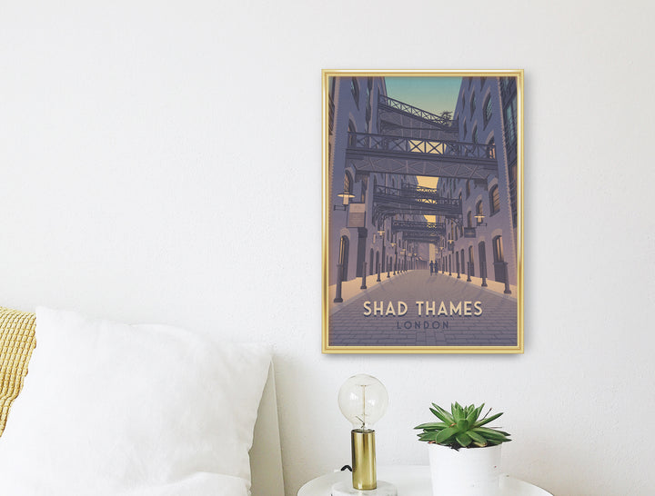 Shad Thames London Travel Poster