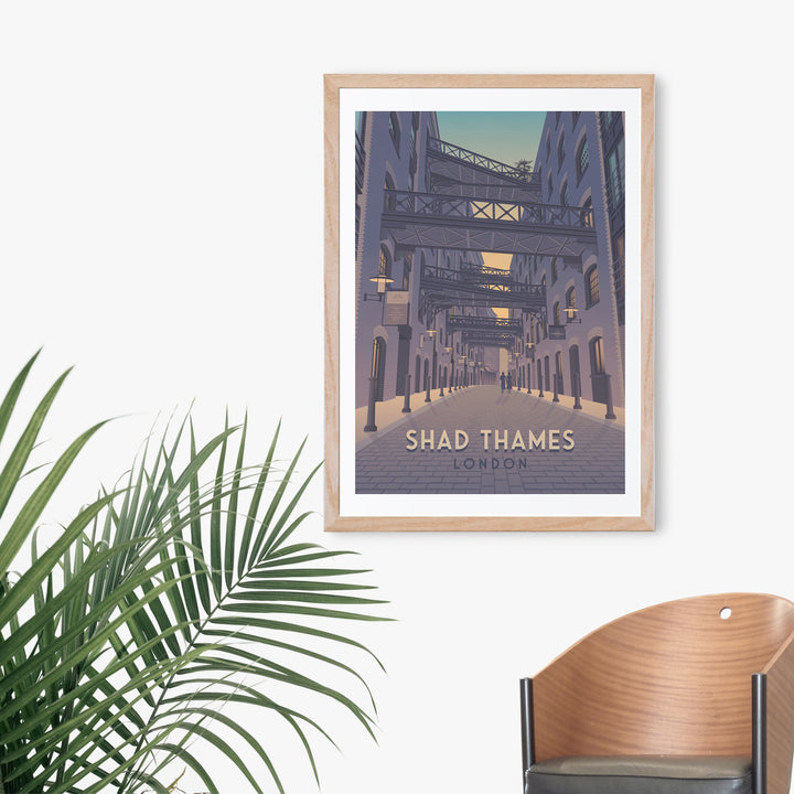 Shad Thames London Travel Poster