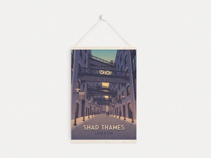 Shad Thames London Travel Poster