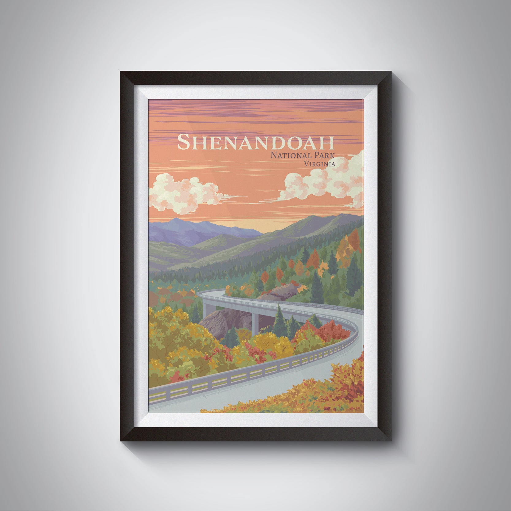 Shenandoah National Park Travel Poster