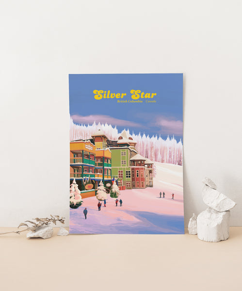 Silver Star Canada Ski Resort Travel Poster