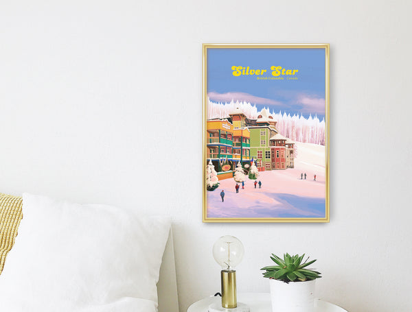 Silver Star Canada Ski Resort Travel Poster