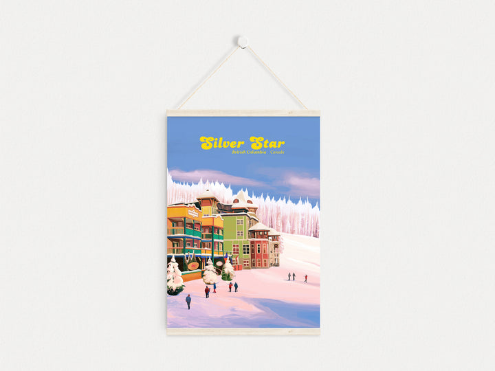 Silver Star Canada Ski Resort Travel Poster