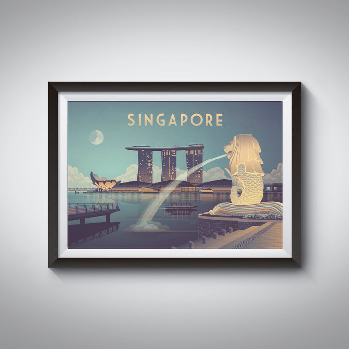 Singapore Travel Poster