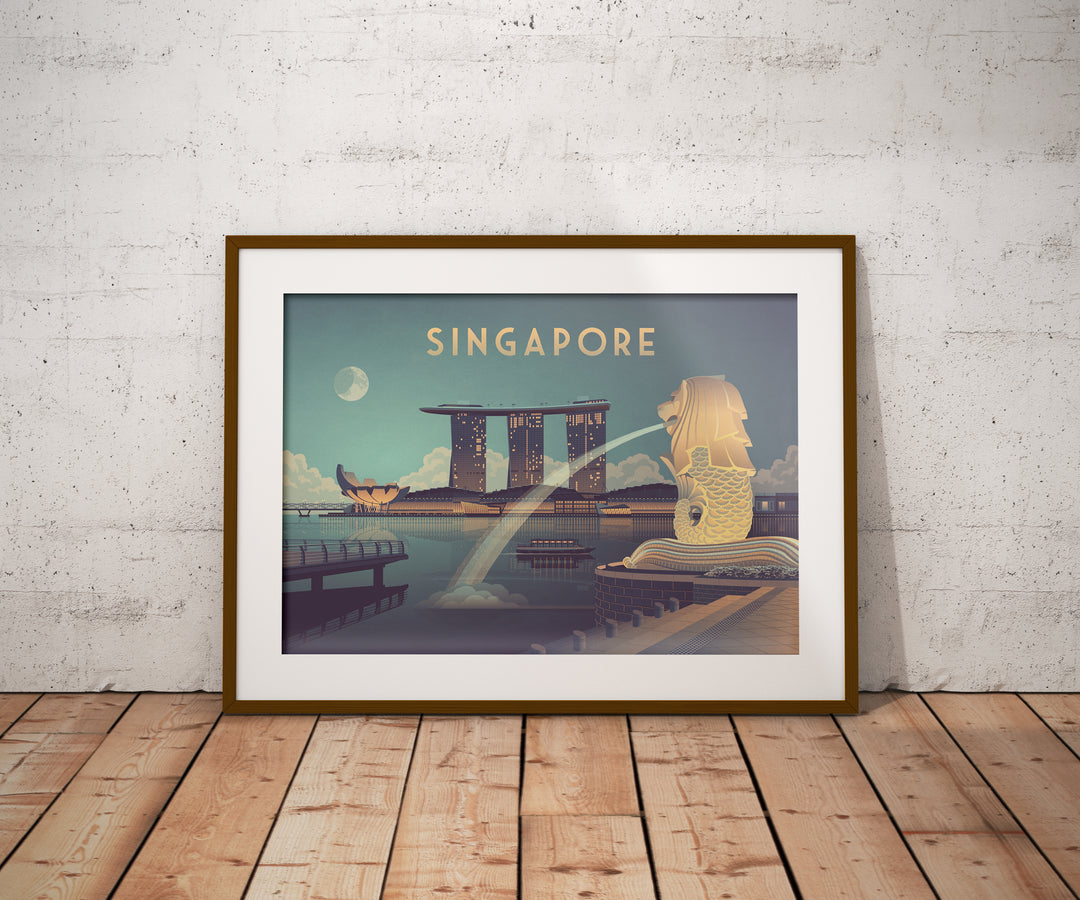 Singapore Travel Poster