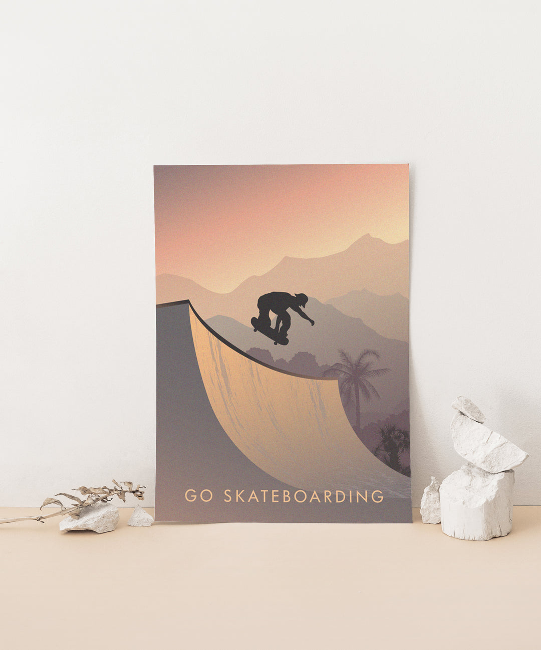 Go Skateboarding Travel Poster