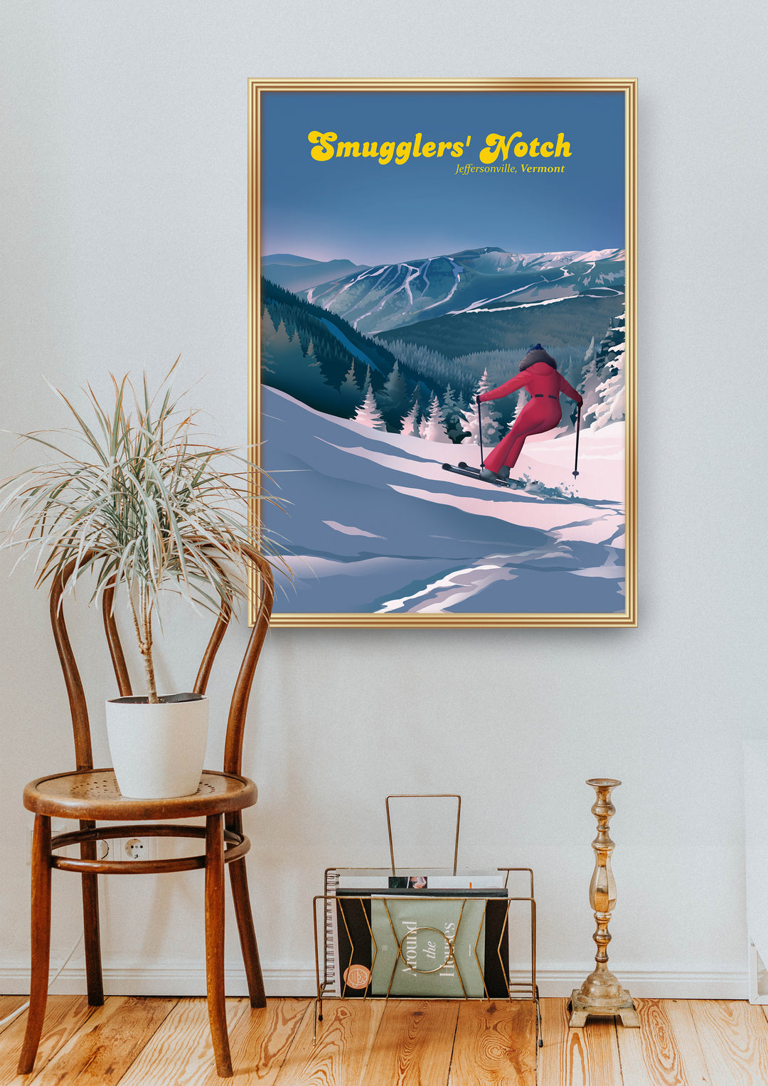 Smugglers Notch Ski Resort Travel Poster