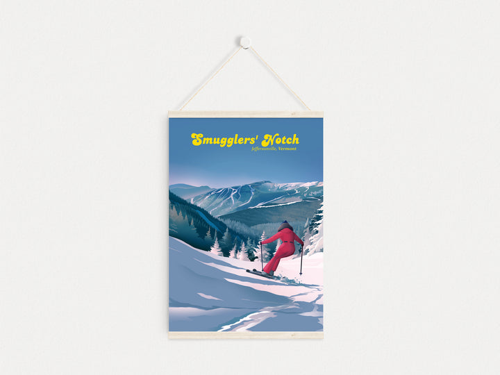 Smugglers Notch Ski Resort Travel Poster