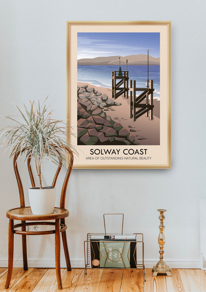 Solway Coast AONB Travel Poster