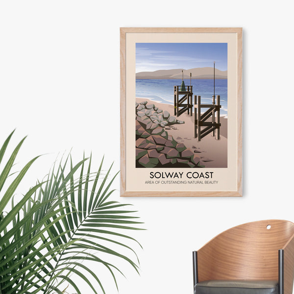 Solway Coast AONB Travel Poster