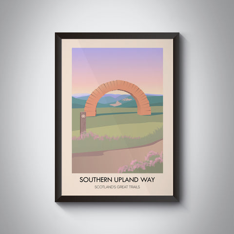 Southern Upland Way Scotland's Great Trails Poster