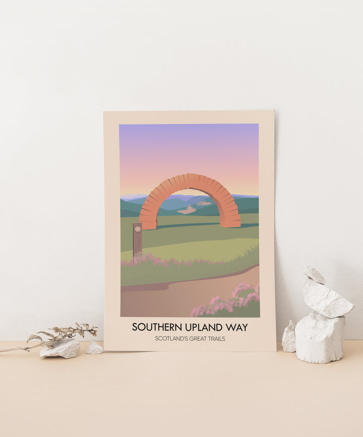 Southern Upland Way Scotland's Great Trails Poster