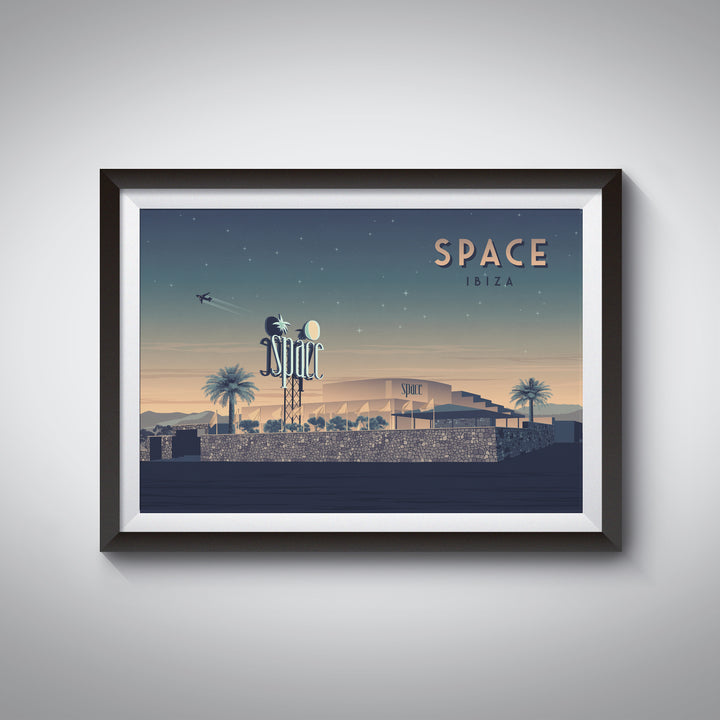 Space Nightclub Ibiza Travel Poster