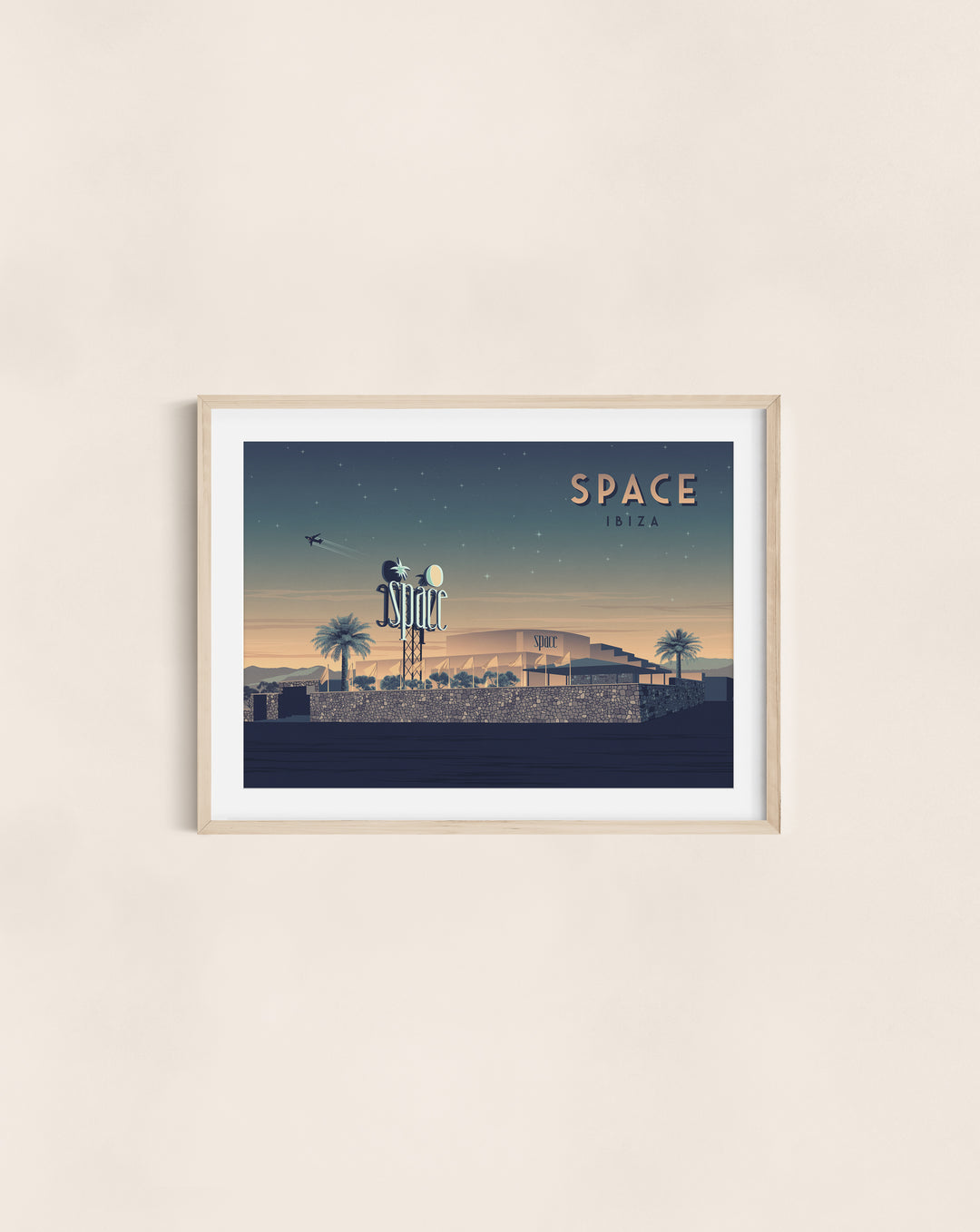 Space Nightclub Ibiza Travel Poster