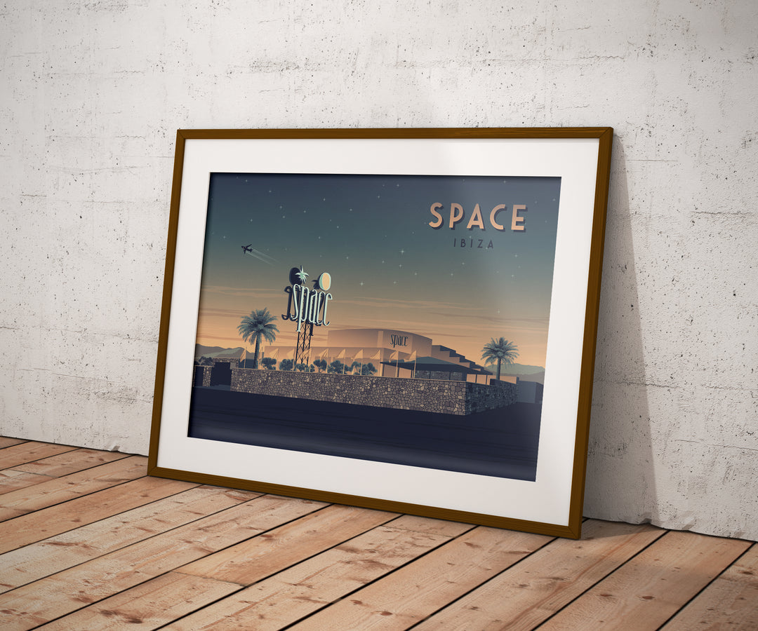 Space Nightclub Ibiza Travel Poster