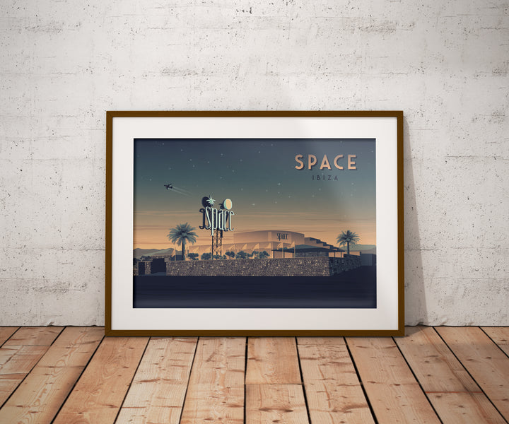 Space Nightclub Ibiza Travel Poster