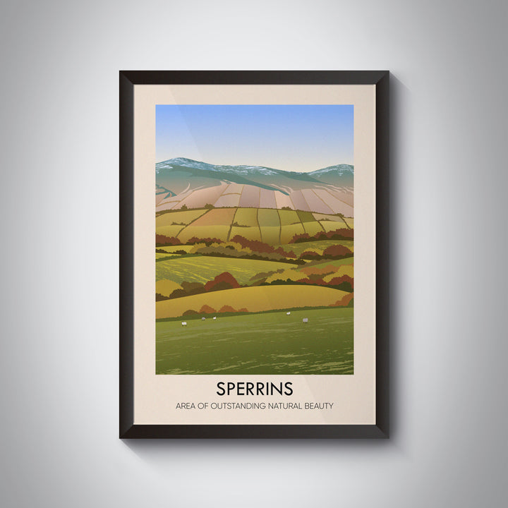 Sperrins AONB Travel Poster