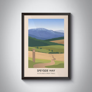 Speyside Way Scotland's Great Trails Poster