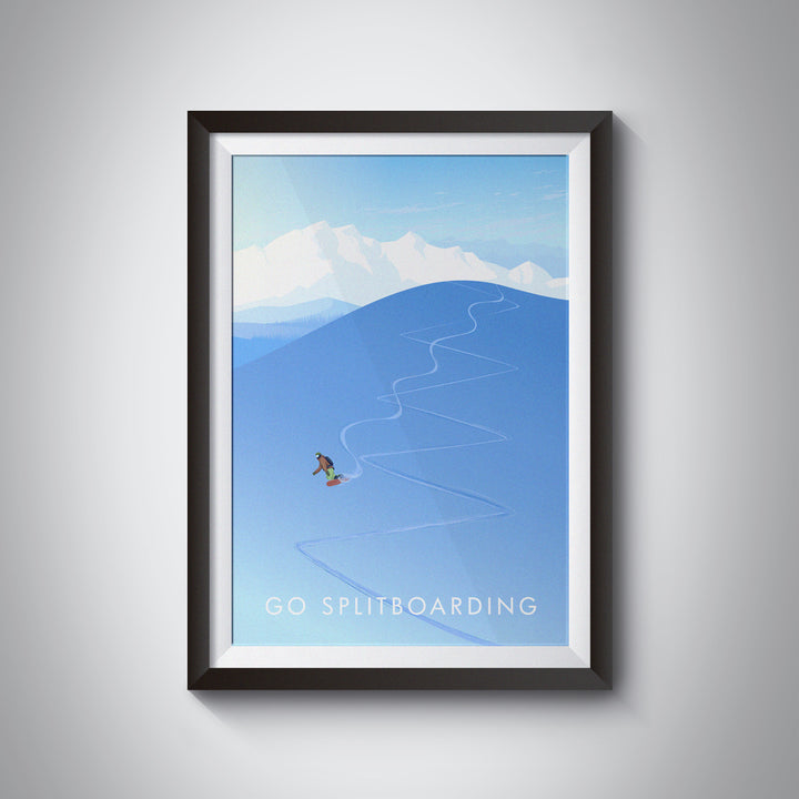 Go Splitboarding Travel Poster