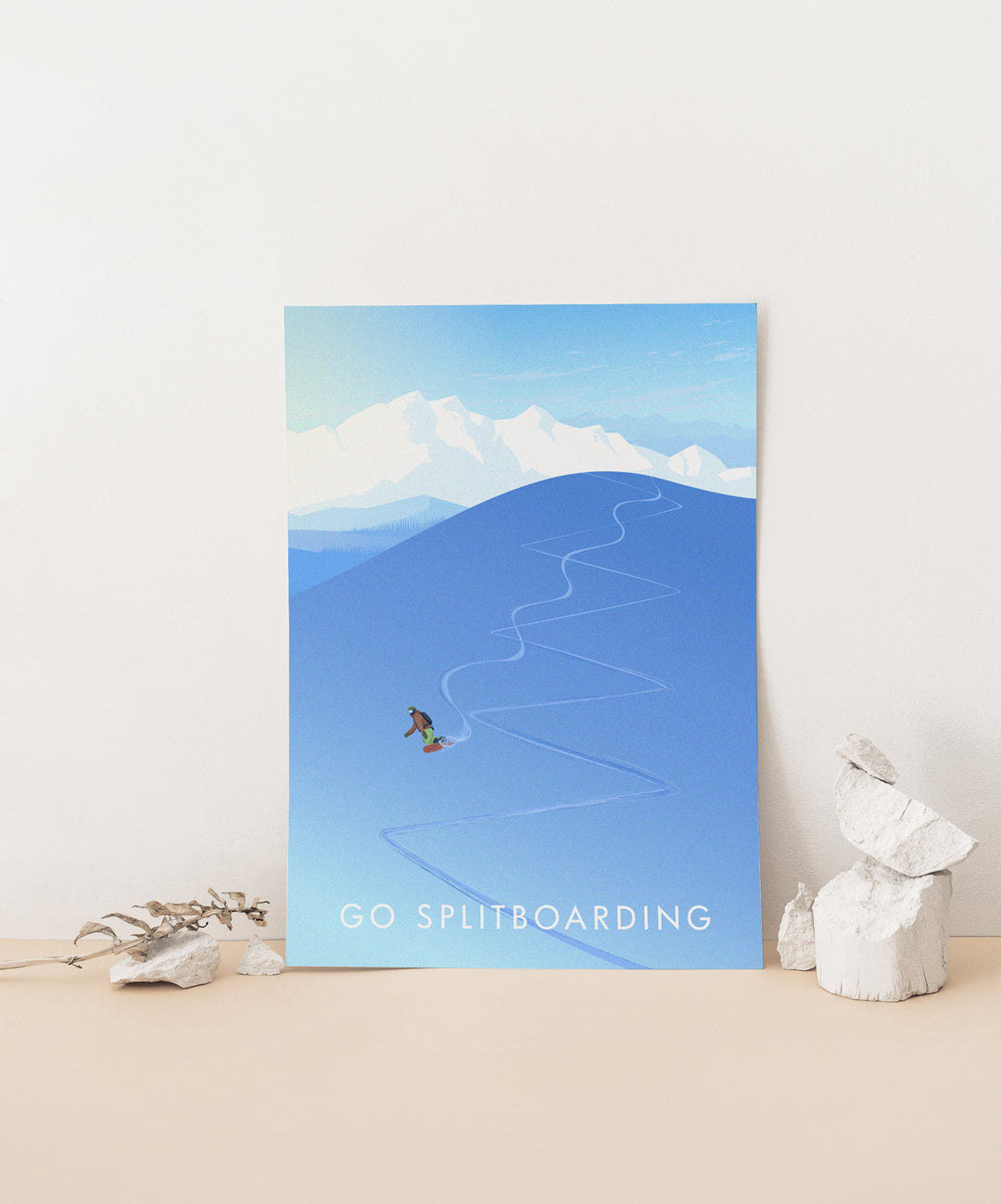 Go Splitboarding Travel Poster