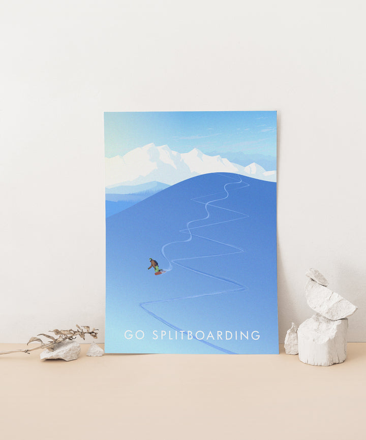 Go Splitboarding Travel Poster