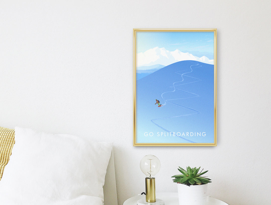 Go Splitboarding Travel Poster