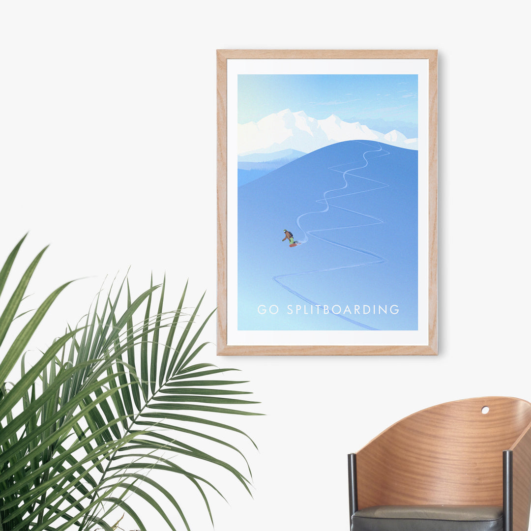 Go Splitboarding Travel Poster