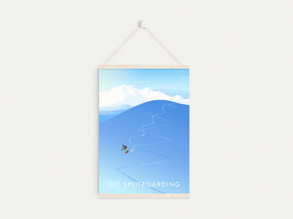 Go Splitboarding Travel Poster