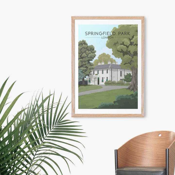 Springfield Park London Travel Poster