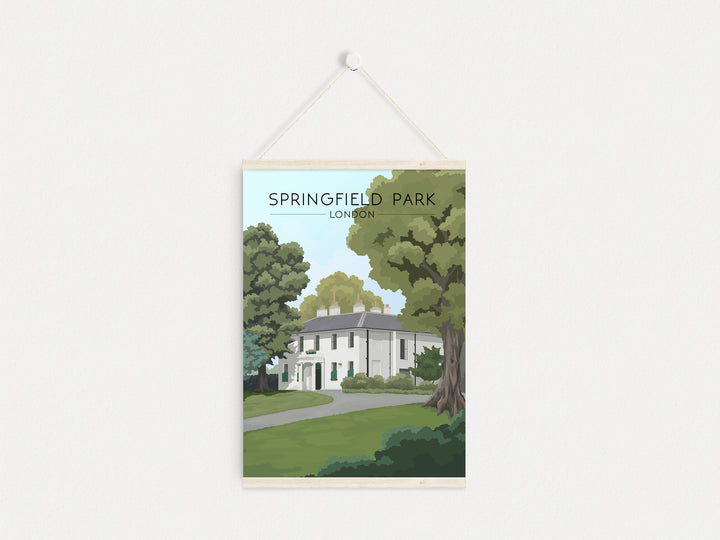 Springfield Park London Travel Poster