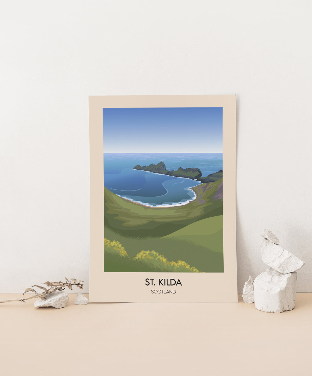 St Kilda Scotland Travel Poster