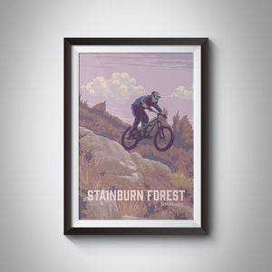 Stainburn Forest Mountain Biking Travel Poster
