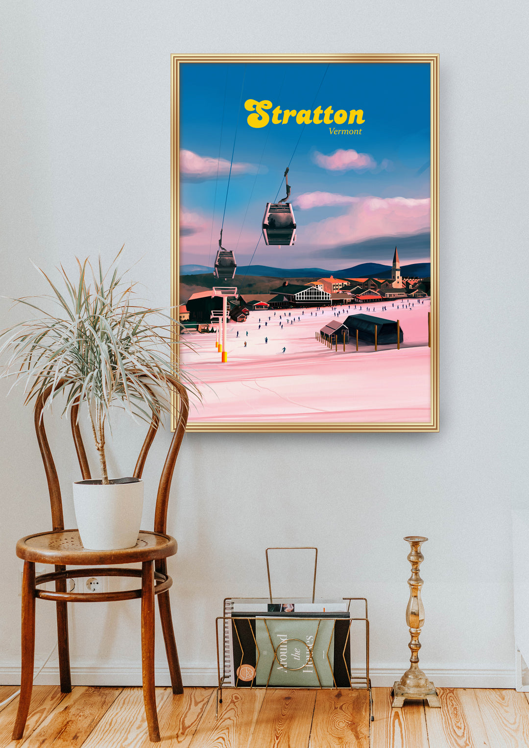 Stratton Mountain Ski Resort Travel Poster