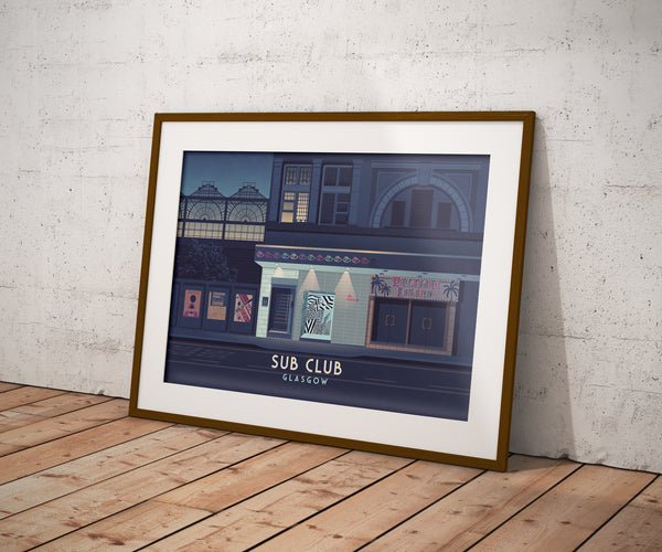 Sub Club Glasgow Nightclub Poster
