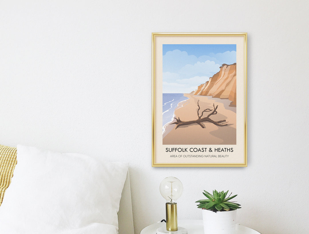 Suffolk Coast And Heaths AONB Travel Poster