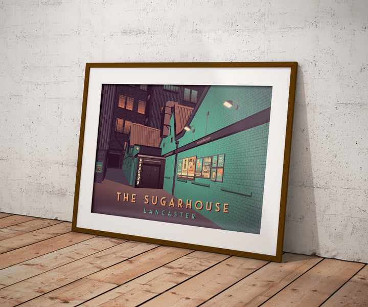 The Sugarhouse Nightclub Lancaster Travel Poster