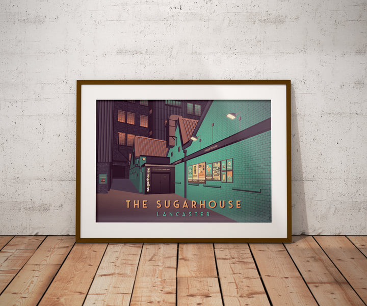 The Sugarhouse Nightclub Lancaster Travel Poster